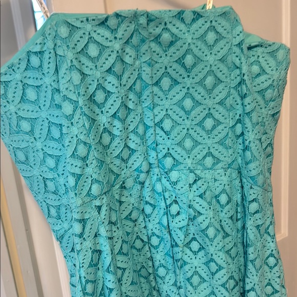 Lilly Pulitzer Blue Strapless Sundress Mini - Picture 3 of 4